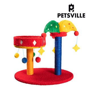 【Petsville派思維】小丑帽帽抓柱窩 貓抓柱 貓窩 貓玩具 貓跳台