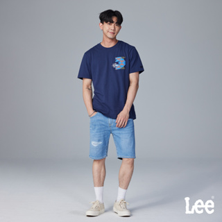 Lee 901 牛仔短褲 男 MODERN 淺藍 LB317028969