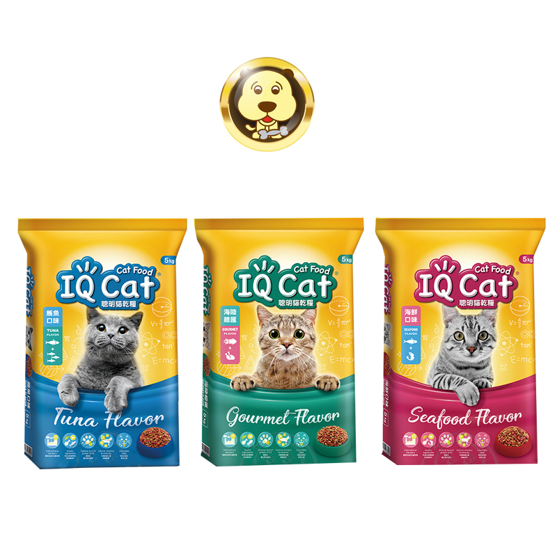 《IQ CAT》聰明貓乾糧5kg 10kg 鮪魚 海鮮 海陸 貓飼料 貓糧【培菓寵物】