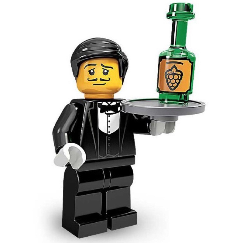LEGO抽抽樂第九代1號71000酒保