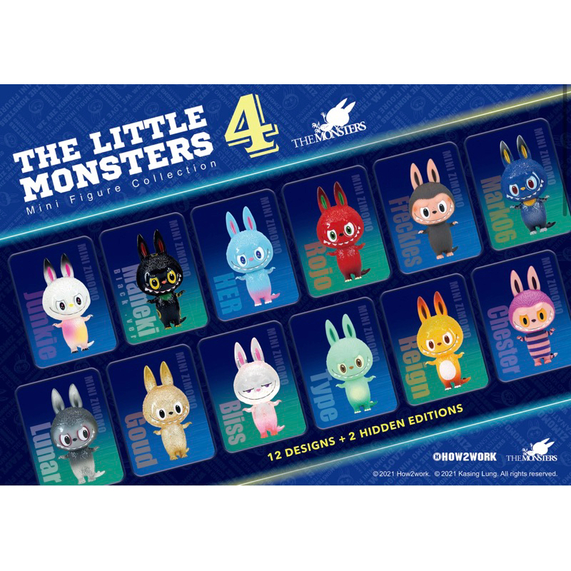現貨Zimomo系列4代 迷你The Little Monster Collection 4 Labubu小雀斑 喵喵貓