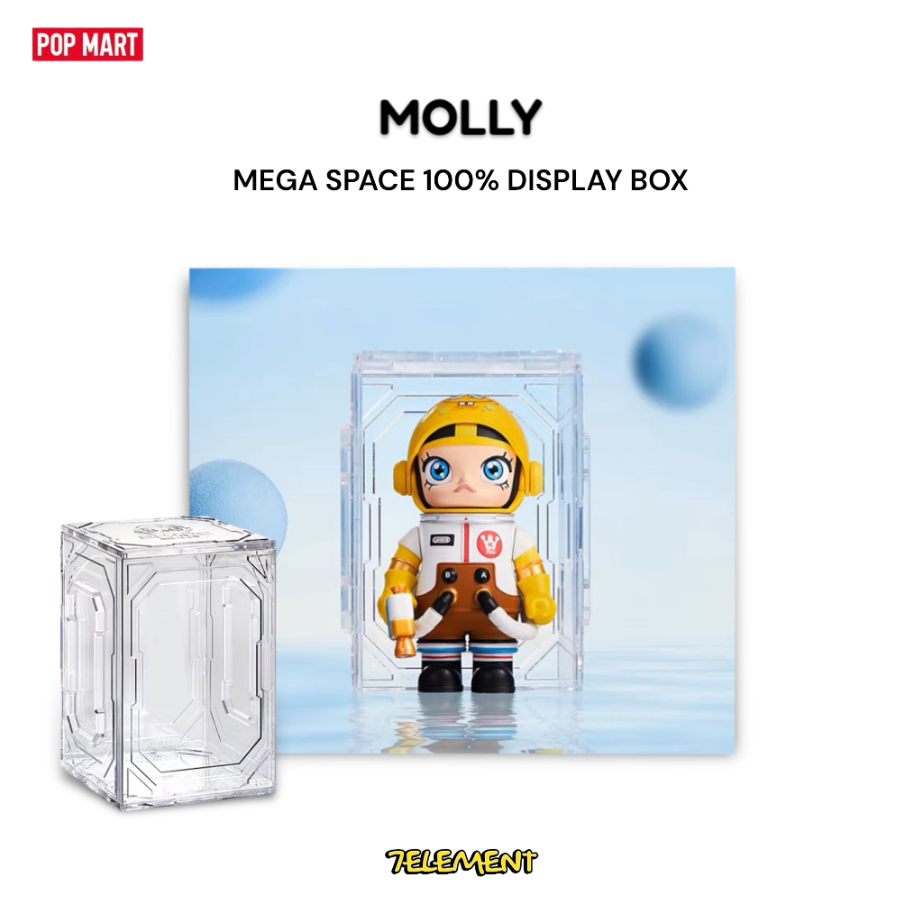 - 周邊 - MOLLY MEGA SPACE 100% 珍藏 展示盒 收納 公仔 收藏盒 盲盒 展示 宇航員 泡泡馬特