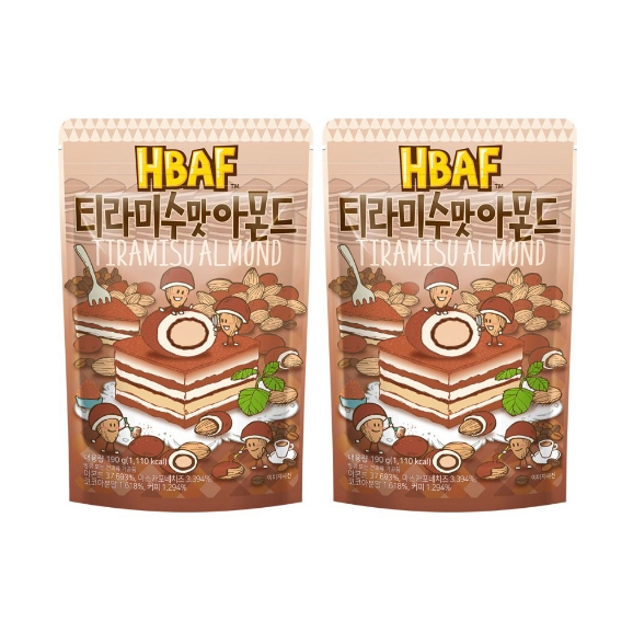 🇰🇷韓國代購🇰🇷 HBAF 提拉米蘇口味杏仁果 190g