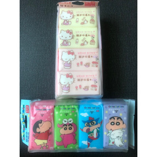 現貨 HELLO KITTY/蠟筆小新正版聯名超迷你濕紙巾 8抽8包入 外出旅行方便好攜帶