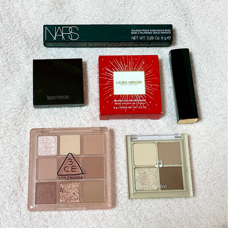 全新/近全新 眼影 腮紅 打底膏 唇膏 Chanel Nars Laura mericer 3ce