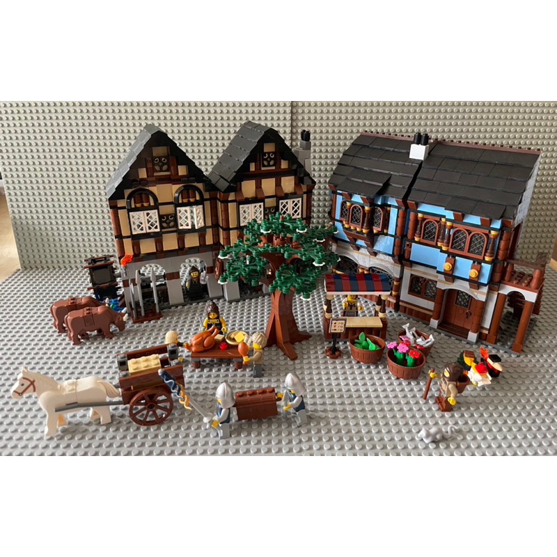 LEGO樂高 二手 絕版 城堡系列 10193 中世紀莊園 無缺件（已組，有盒有書）