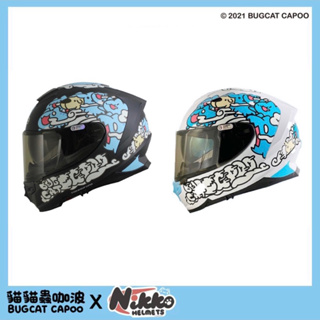 (Q.B Helmet )台南安全帽專門店 免運費 Nikko 咖波聯名全罩式安全帽 N-806