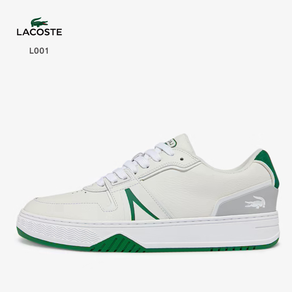 LACOSTE 經典款 白綠 L001 網球鞋 男鞋 休閒鞋