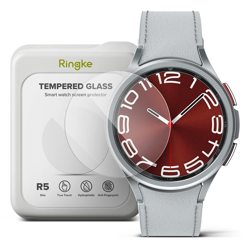 Rearth Ringke 三星 Galaxy Watch 6 Classic 玻璃螢幕保護貼(3+1片裝)