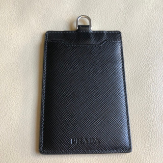 保證正品 Prada 黑色 皮革 信用卡夾 證照夾