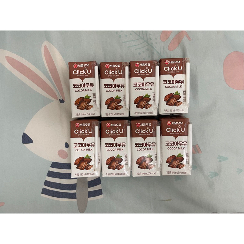 【韓國代購】蝦皮最低價❗️Seoul Milk 首爾牛奶 Click U 可可牛奶
