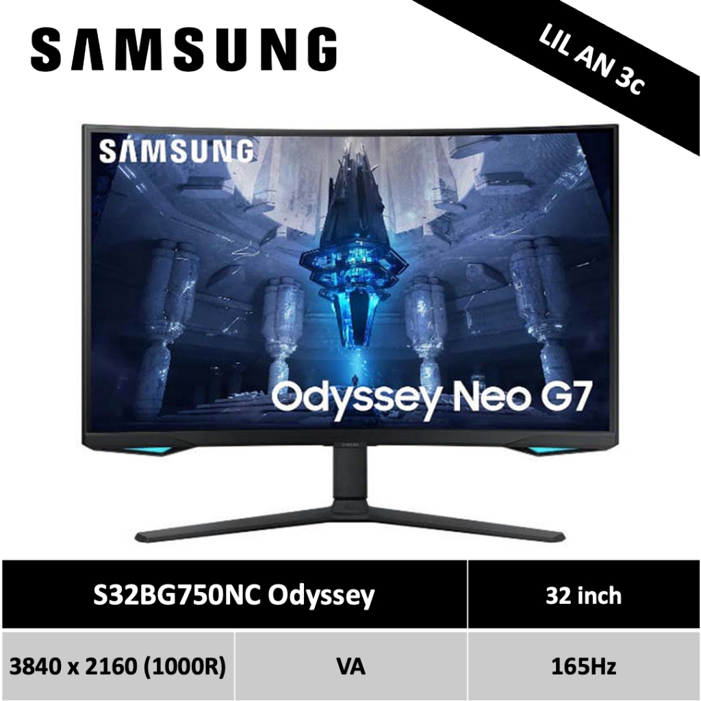 小安3c🐻 SAMSUNG 三星 S32BG750NC Odyssey 32型 VA 電競曲面螢幕 1000R