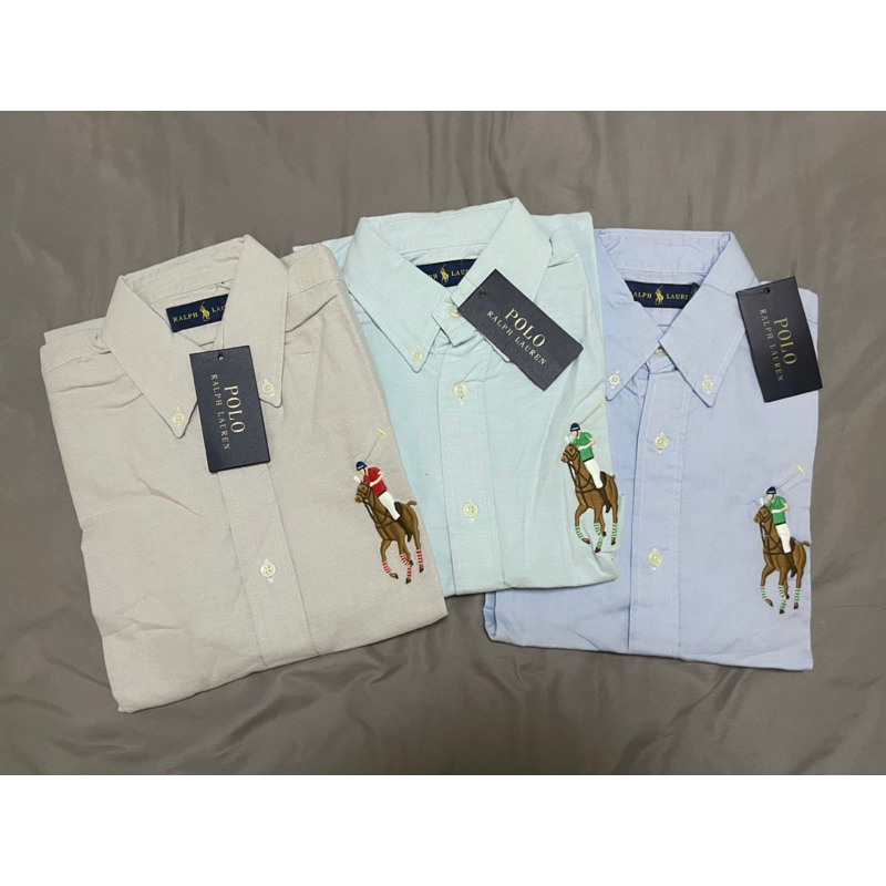 全新 Polo Ralph Lauren 彩色大馬 襯衫 短袖POLO襯衫 大馬衫