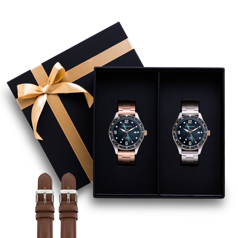 【THEODORA'S】[可選色]對錶禮盒-Aeon-緣對錶+替換錶帶4入組【希奧朵拉】 手錶禮盒