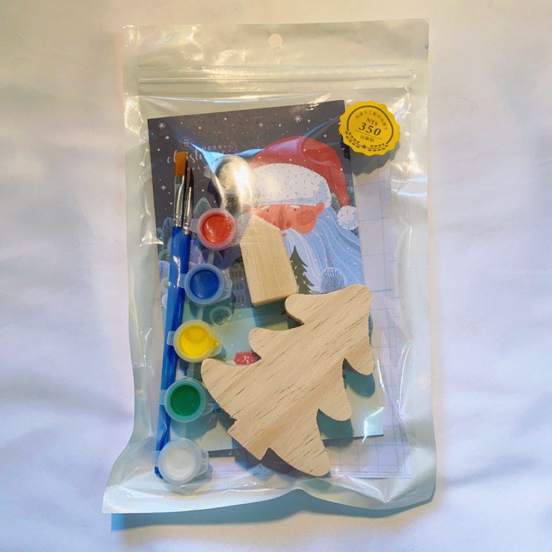 台東製 聖誕樹毛積木DIY彩繪材料包🎄