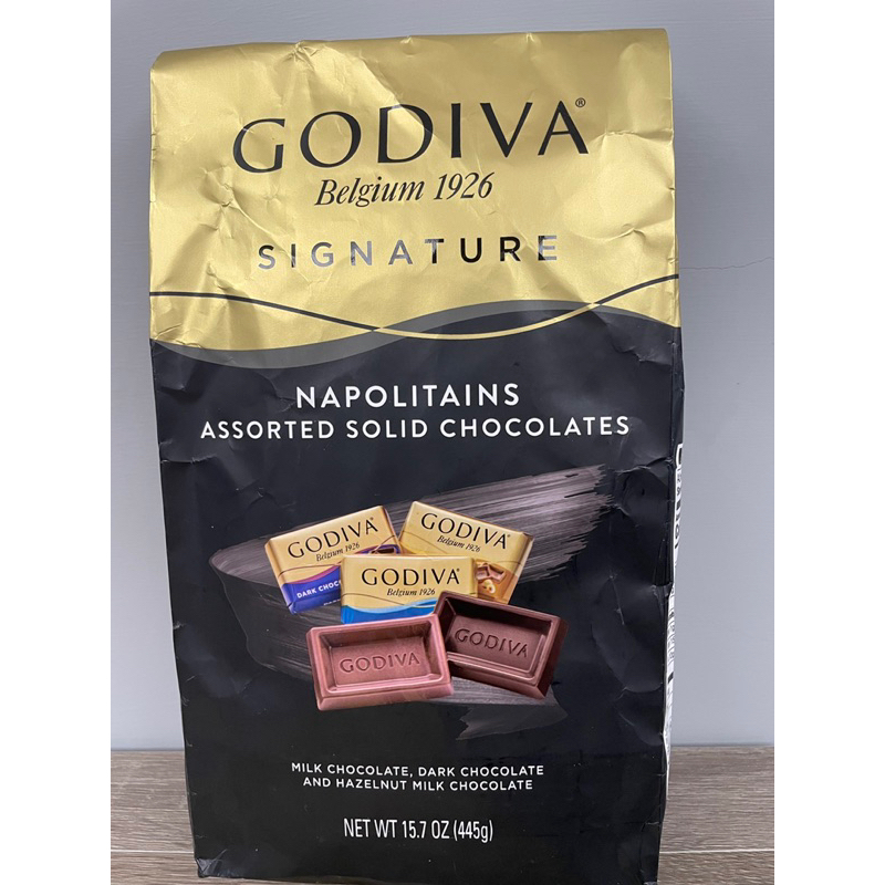 Godiva 現貨美國好事多新品,牛奶巧克力黑巧醇享混合三種巧克綜合包裝 445克禮盒裝，顆顆獨立包裝，情人節送禮最甜蜜