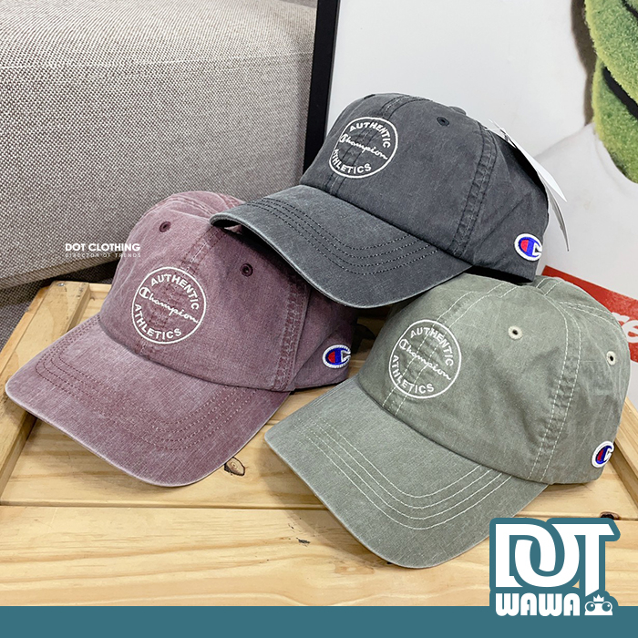 DOT 蛙蛙店 Champion Cap 冠軍 老帽 日本線 圓形 刺繡 logo 水洗 復古 炭灰 酒紅 淺綠