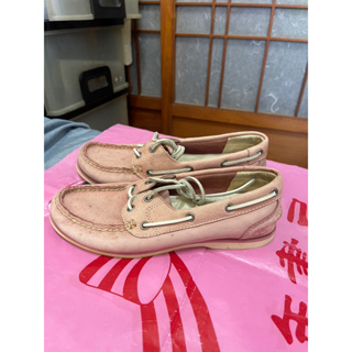 「 二手鞋 」 Timberland 女版帆船鞋 US6.5W（粉色）88