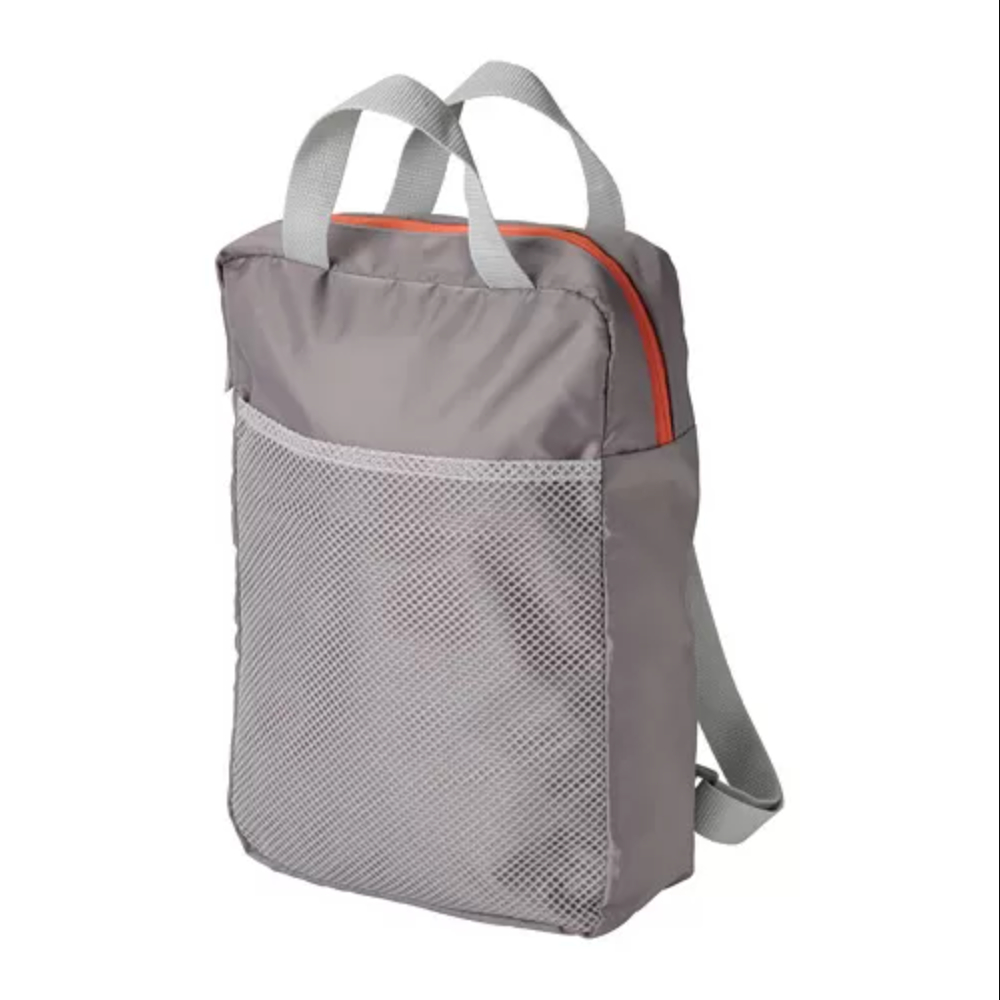 IKEA代購 PIVRING 背包 淺灰色 雙肩後背包 手提包 環保購物袋 9公升 可放14吋平板電腦 24*8*34