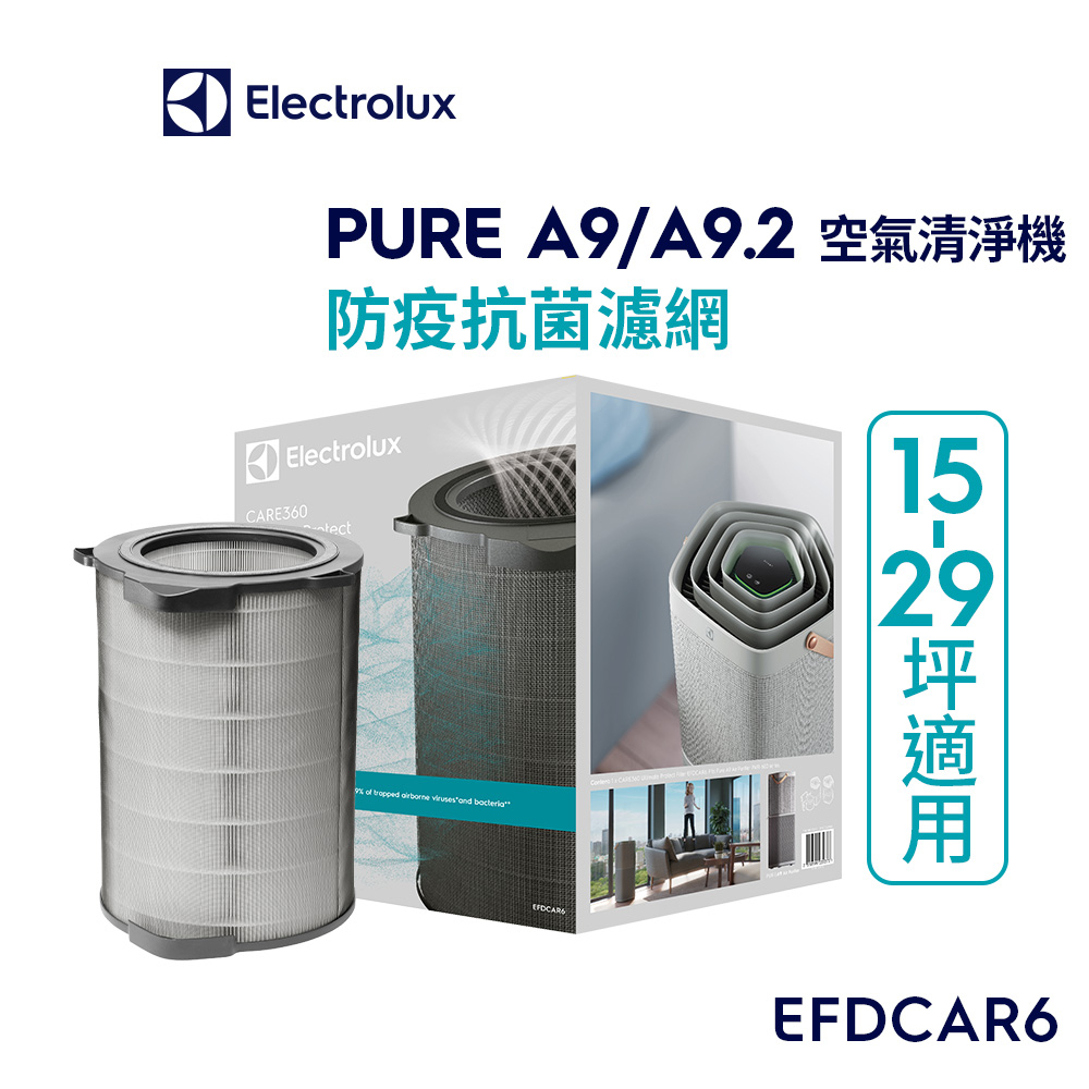 Electrolux 伊萊克斯 A9/A92空氣清淨機防疫抗菌濾網(EFDCAR6)適用PA91-606/EP71-76