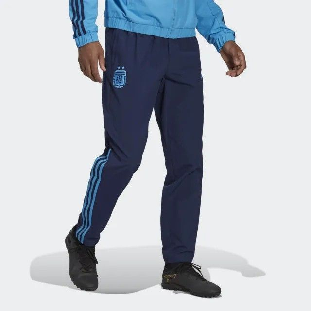 [代購] Adidas AFA PRE PNT 運動服 長褲 男褲 藍 阿根廷國家隊 HF3940