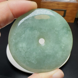 F027 天然翡翠A貨平安扣 油青翡翠 藍水翡翠 飄花翡翠 精品翡翠 diy配飾 平安扣
