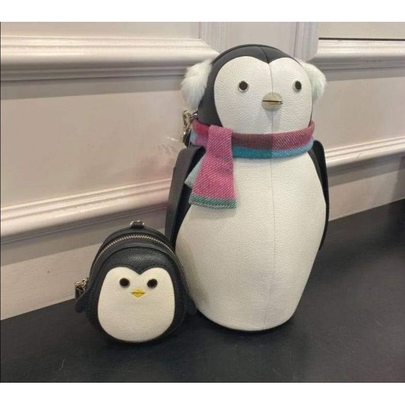 kate spade企鵝造型包真皮聖誕限定款