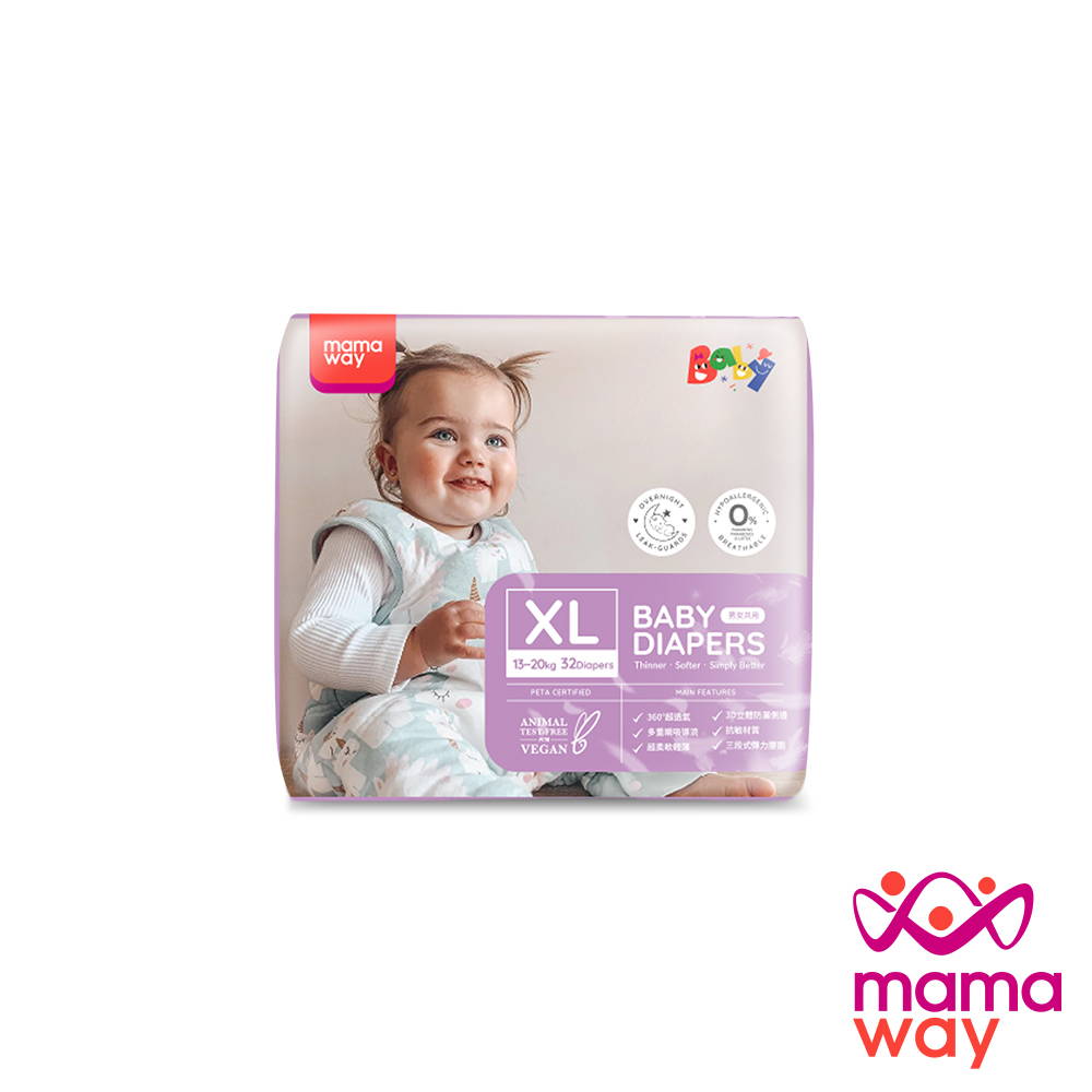 【Mamaway媽媽餵】紙尿褲(XLx32片）