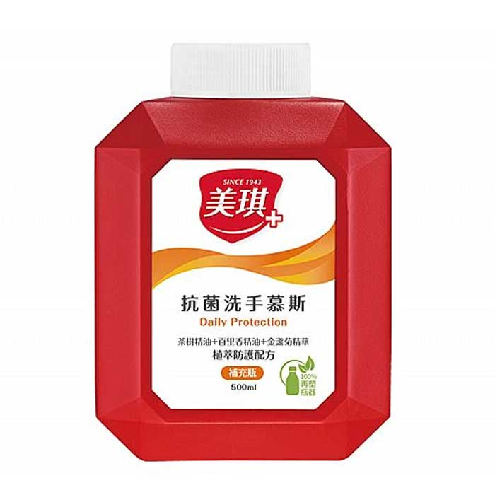 美琪 抗菌洗手慕斯(補充瓶)500ml 【小三美日】DS013025