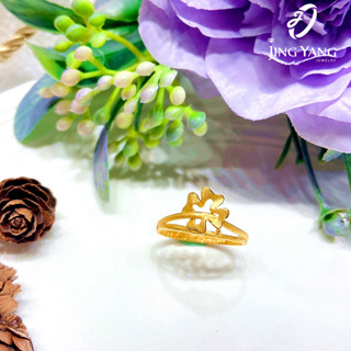 黃金戒指-花款戒 設計款 晶漾金飾鑽石JingYang Jewelry