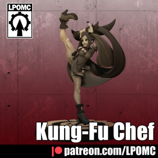 LPOMC 32mm戰棋系列 Kung-Fu Chef 微縮模型/人像/桌遊/3D列印/素模