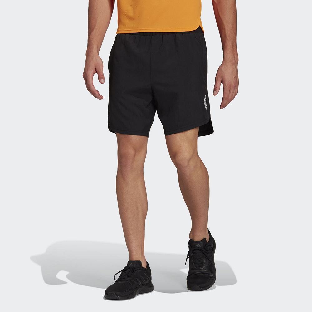 ADIDAS 男 運動短褲 吸濕排汗 拉鍊口袋 訓練 健身 可調節彈性腰 AEROREADY 黑 運動達人