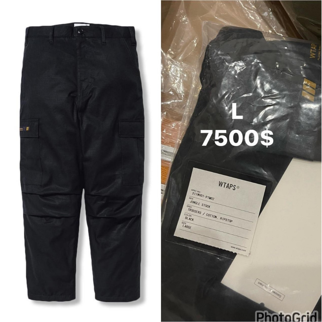 本物の 22AW BLACK カーゴパンツ WTAPS JUNGLE STOCK JUNGLE STOCK