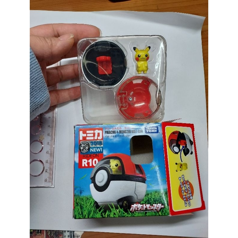 全新僅拆封拍照 Tomica 皮卡丘寶貝球車 Pikachu 騎乘系列R10 TakaraTomy 多美小汽車