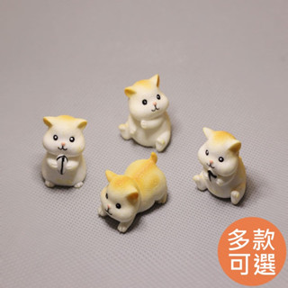 臺灣現貨【可愛小倉鼠】追花 倉鼠 老鼠 模擬動物 微縮玩具 園藝 微景觀 模型 公仔擺件 多肉植物裝飾