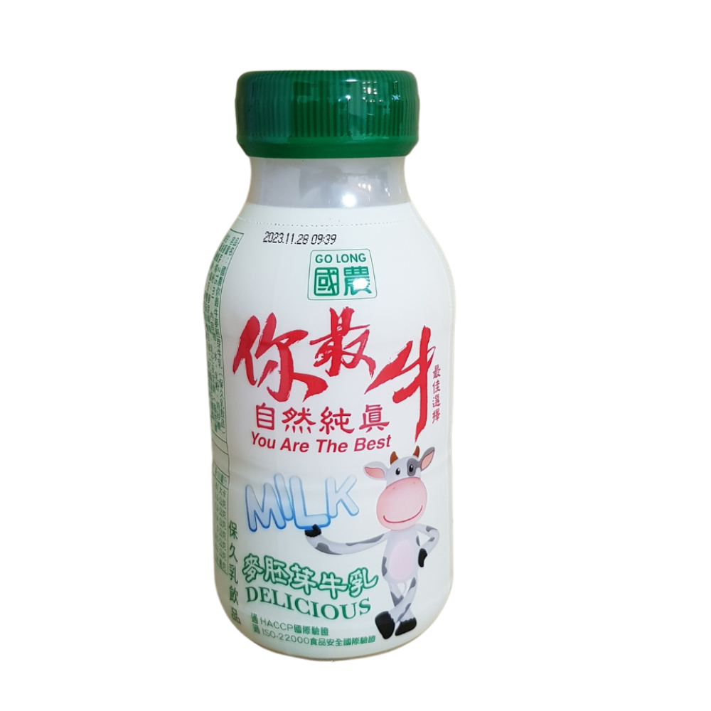 國農PP215ML麥胚芽牛乳(6入) 215ML/瓶