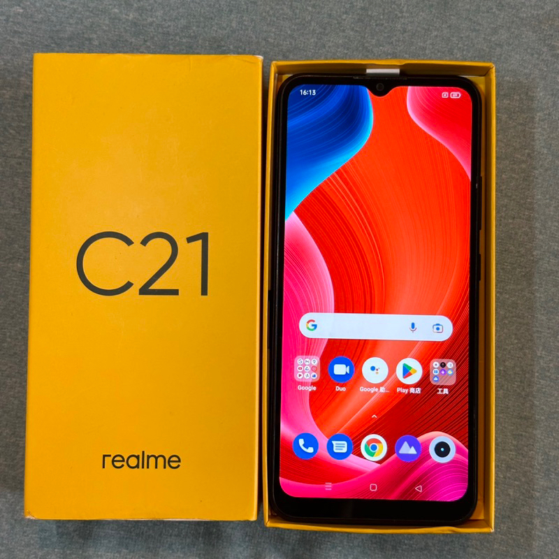 Realme C21 64G 黑 9成新 功能正常 6.5吋 二手 雙卡雙待 realmeC21 螢幕刮傷 台中