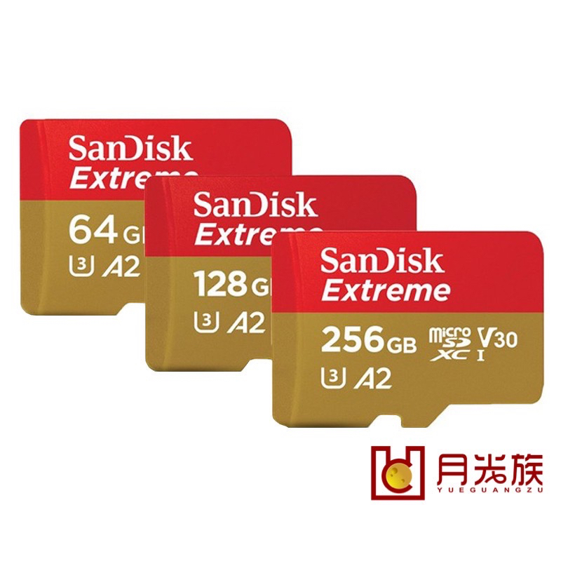 公司貨享保固 A2等級更快速 SanDisk V30 32G 64G 128G 256G Go PRo記憶卡 空拍機記憶