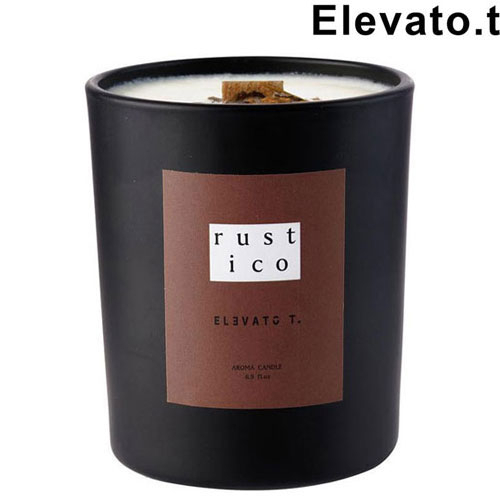 【Elevato.T】RUSTICO 煙燻皮革調 Aroma Candle 香氛蠟燭 (咖啡色) 化學原宿