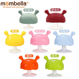 New🍄 上市‼️mombella Q比小蘑菇 蘑菇固齒器 固齒器收納盒 蘑菇收納盒