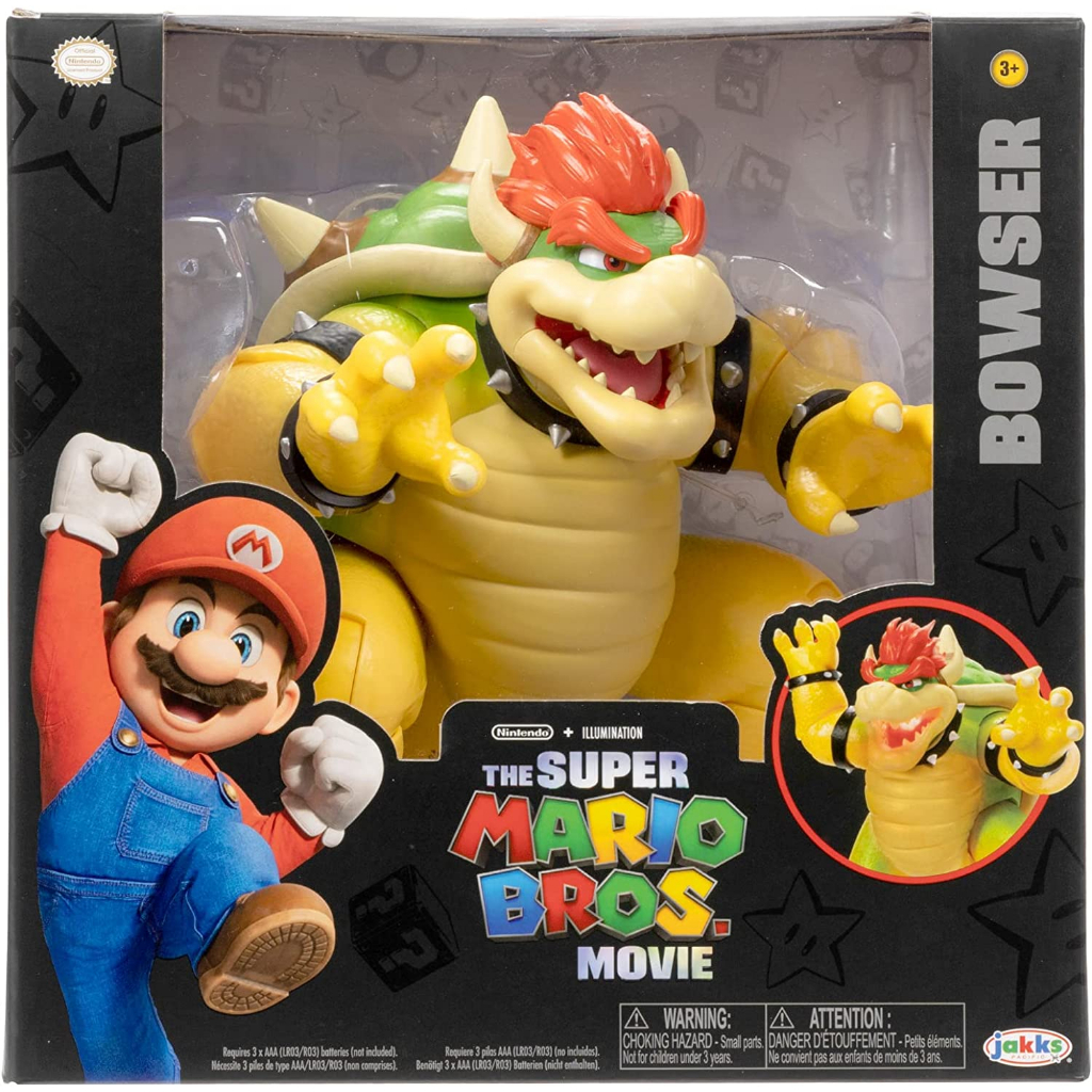 【Toy Fun】現貨特惠* 美國購回 Mario 電影 馬力歐 瑪利歐 吐息 庫巴 Bowser 7吋 可動公仔