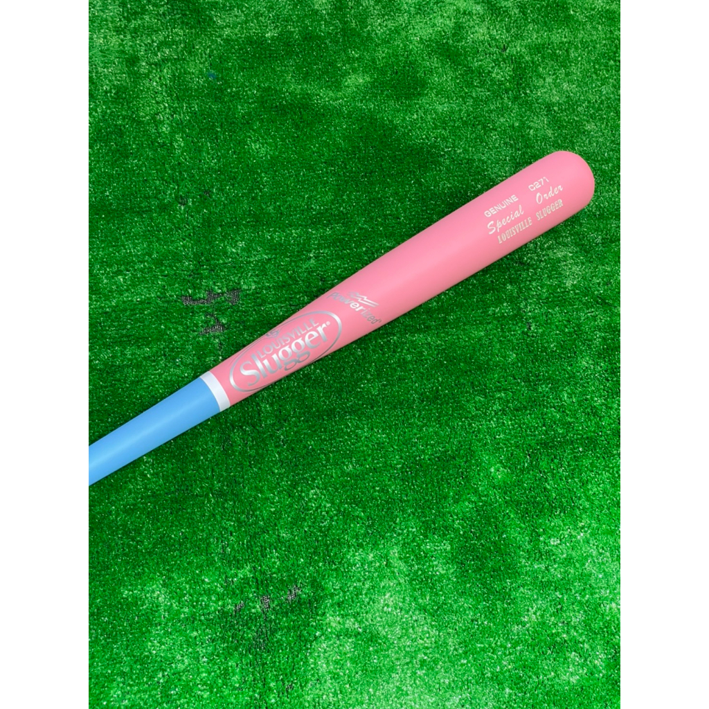 棒球世界全新LS MD C271楓木棒球棒 母親節特別版藍/粉33.5吋特價