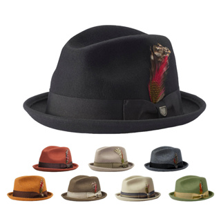 BRIXTON FEDORA 紳士帽 多色 短邊紳士帽 羊毛紳士帽 復古紳士帽 高質感⫷ScrewCap⫸