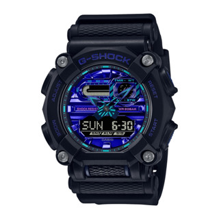 CASIO卡西歐 G-SHOCK 科幻炫藍 工業風格 街頭潮流 GA-900VB-1A 49.5mm