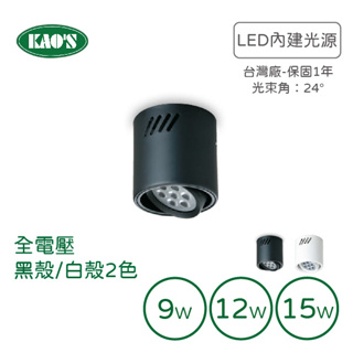 🔥最新貨🔥LED可擺角吸頂筒燈-多瓦數可選擇(9W/12W/15W)(黃光/自然光/白光)SK7-6325/31保固一年