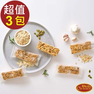 超比食品 輕纖系列燕麥棒(義式香蒜6支) 3包組 燕麥脆片 燕麥棒 纖女燕麥 纖食可可 燕麥餅乾 辦公室團購熱銷