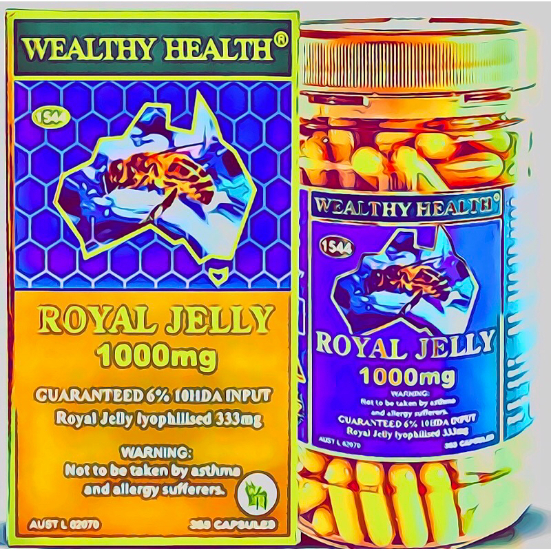 Wealthy health-Royal jelly 蜂王乳1000mg 6%10HDA(20mg)*365 明信片