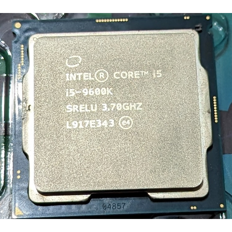 INTEL i5 9600K CPU 第九代 LGA1151