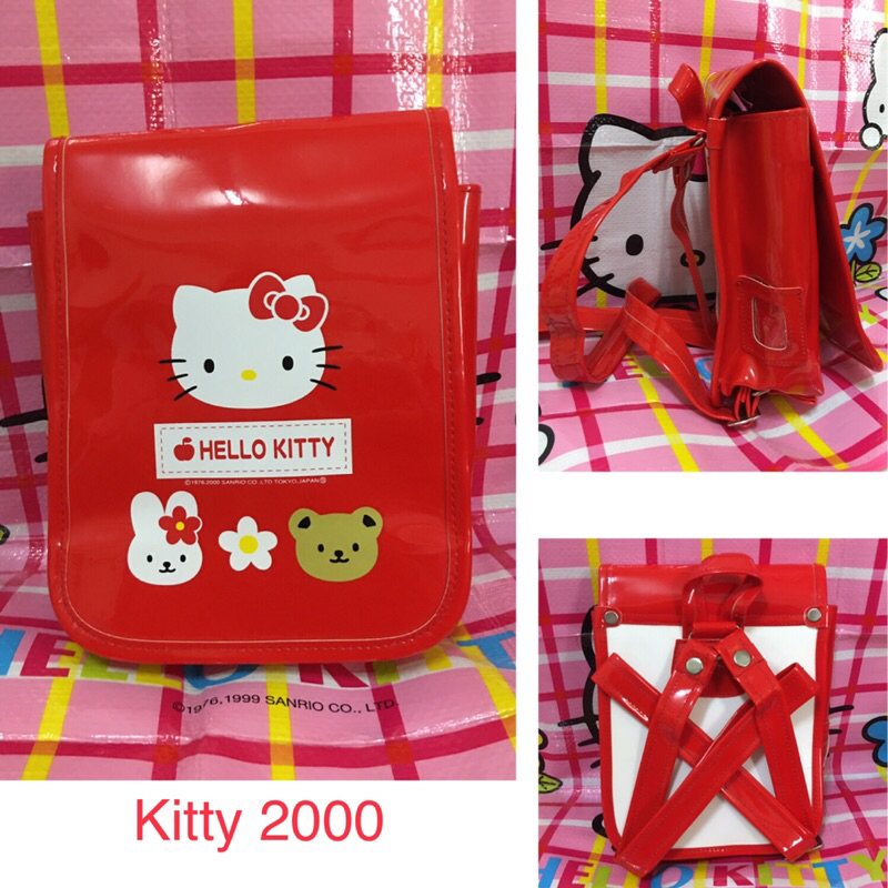 kitty 早期/好朋友系列/紅色小書包🎒/後背包