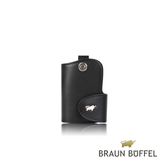 【BRAUN BUFFEL 德國小金牛】台灣總代理 魅惑 鑰匙包-黑色/BF508-103-BK